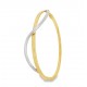Pre Owned 9ct Two Tone Bangle ZB880